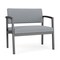 Lesro Lenox Steel Bariatric Chair Metal Frame, Charcoal, RS Fog Upholstery LS1401 - alternate 1